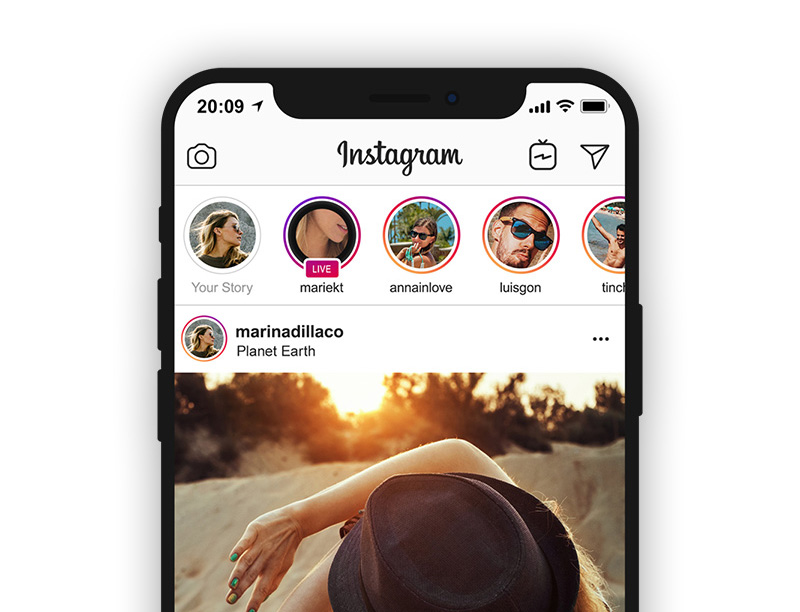 instagram psd ui mockup free