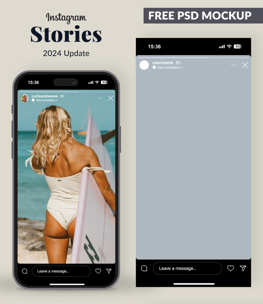 instagram stories mockup